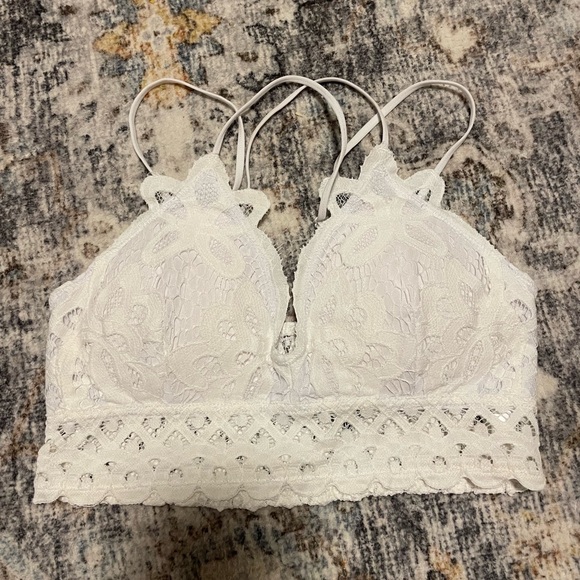 Cherish Other - Elegant White Lace Bralette